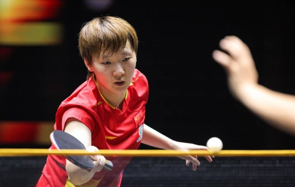 停后孙颖莎, 赢下第, 的领先